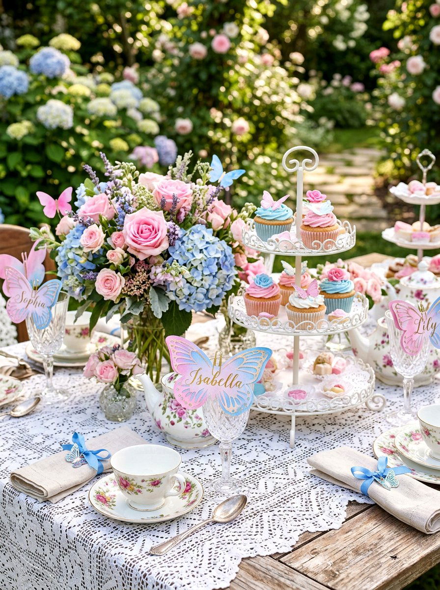 Butterfly Place Card - 25 Spring Kids Table Decor Ideas