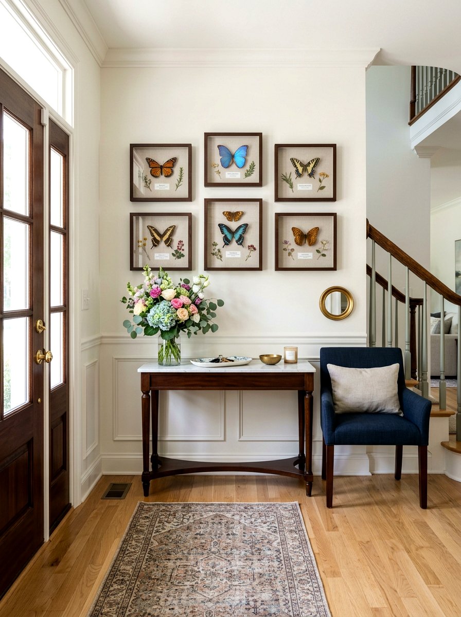 Butterfly Shadow Box - 25 Spring Butterfly Wall Decor Ideas