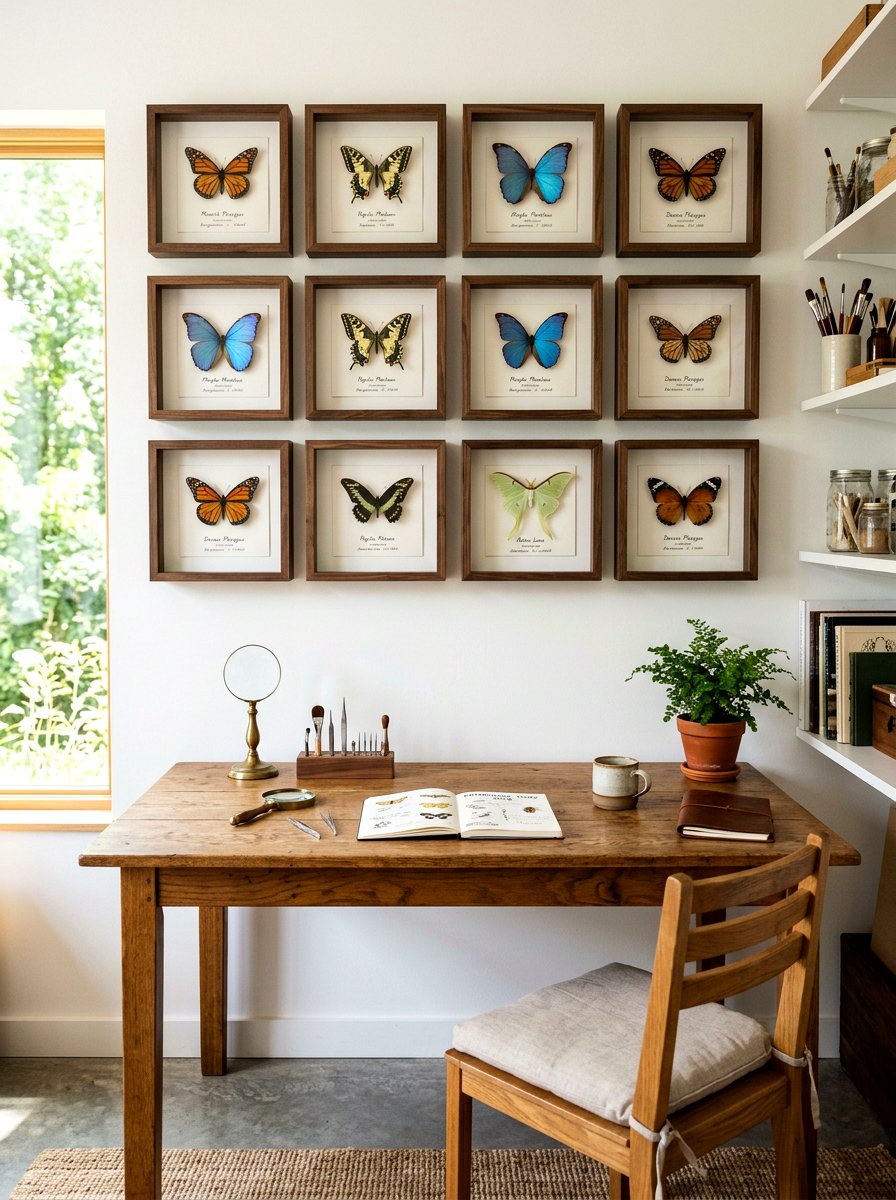 Butterfly Specimen Frame - 25 Spring Framed Art Ideas