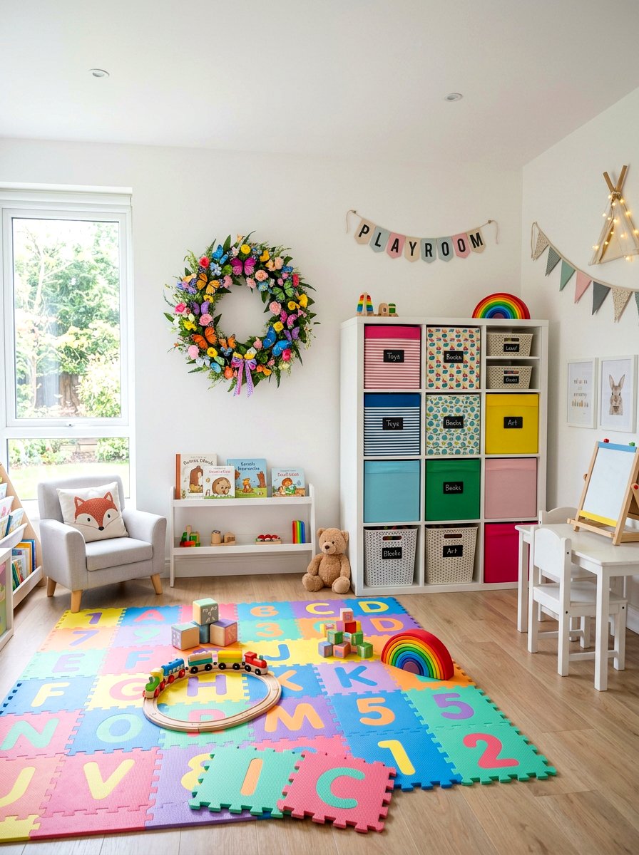 Butterfly Spring Wreath - 25 Spring Asymmetrical Wreath Ideas