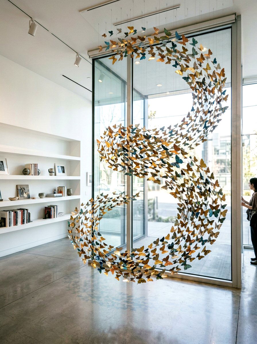 Butterfly Swarm Window - 25 Spring Store Window Ideas