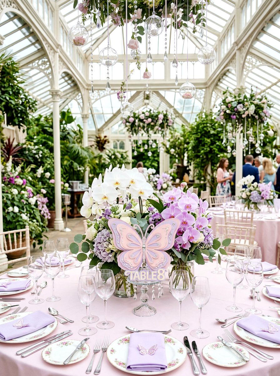 Butterfly Table Number - 25 Spring Table Number Ideas