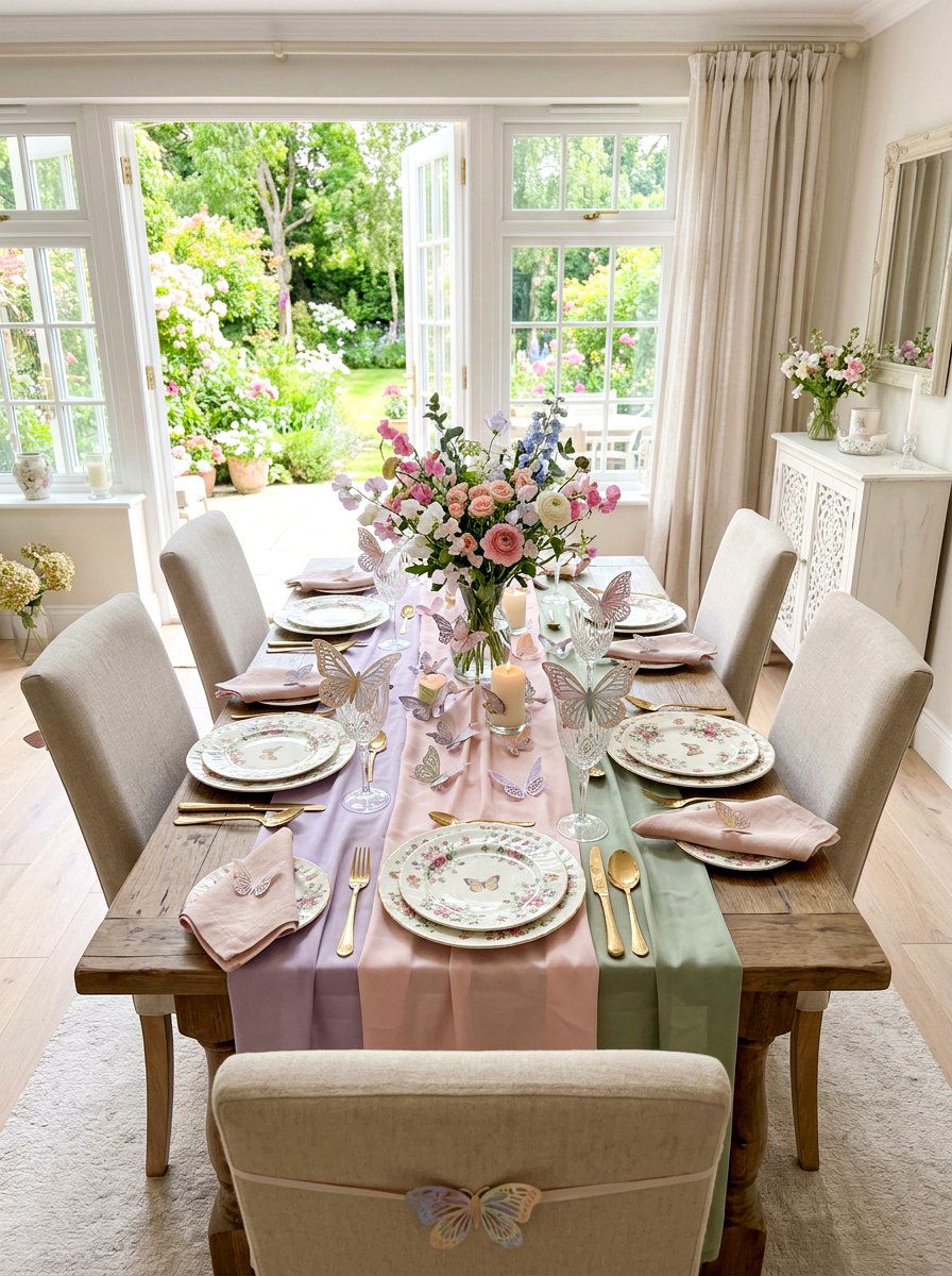 Butterfly Theme Table - 25 Spring Tablescape Ideas