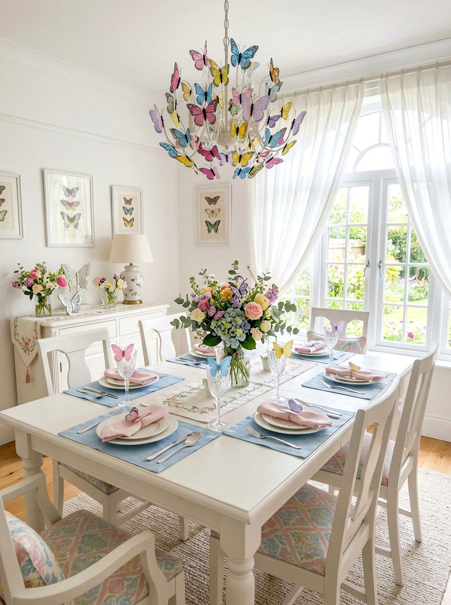 Butterfly Theme Table - 25 Spring Table Setting Ideas