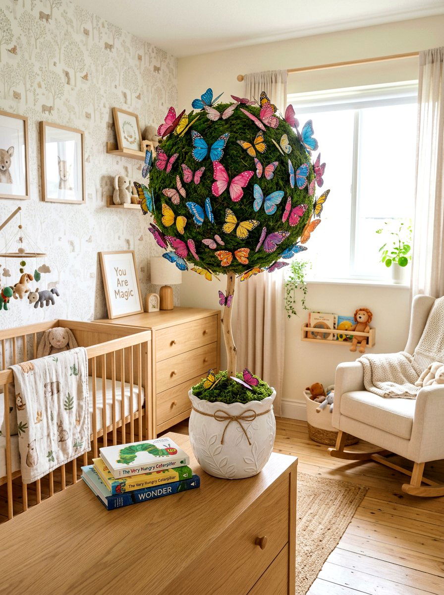 Butterfly Topiary - 25 Spring DIY Topiary Ideas