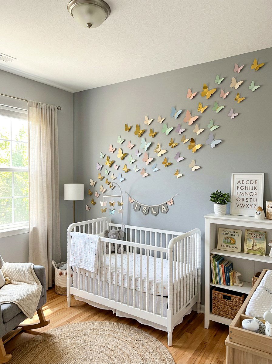 Butterfly Wall Decal - 25 Spring Backdrop Ideas