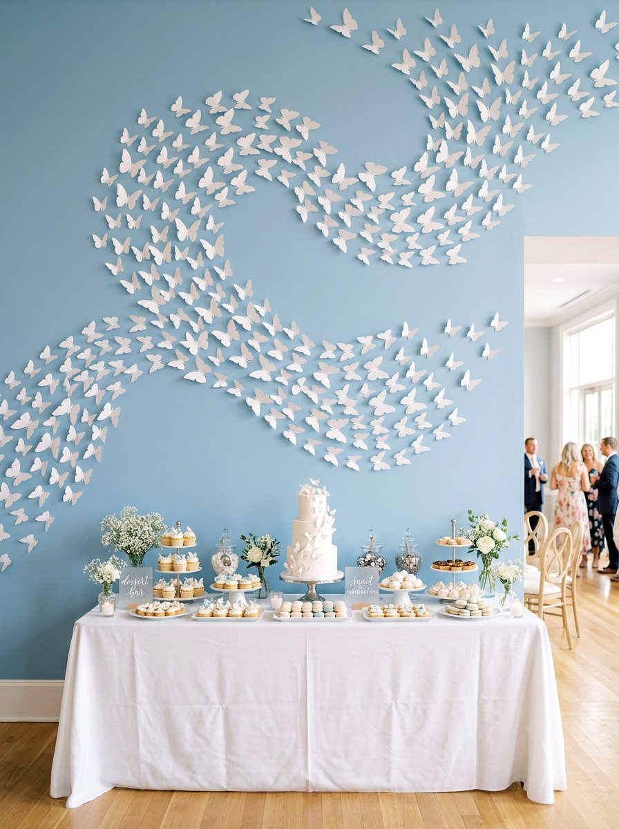 Butterfly Wall Decor - 25 Spring Wedding Shower Decor Ideas