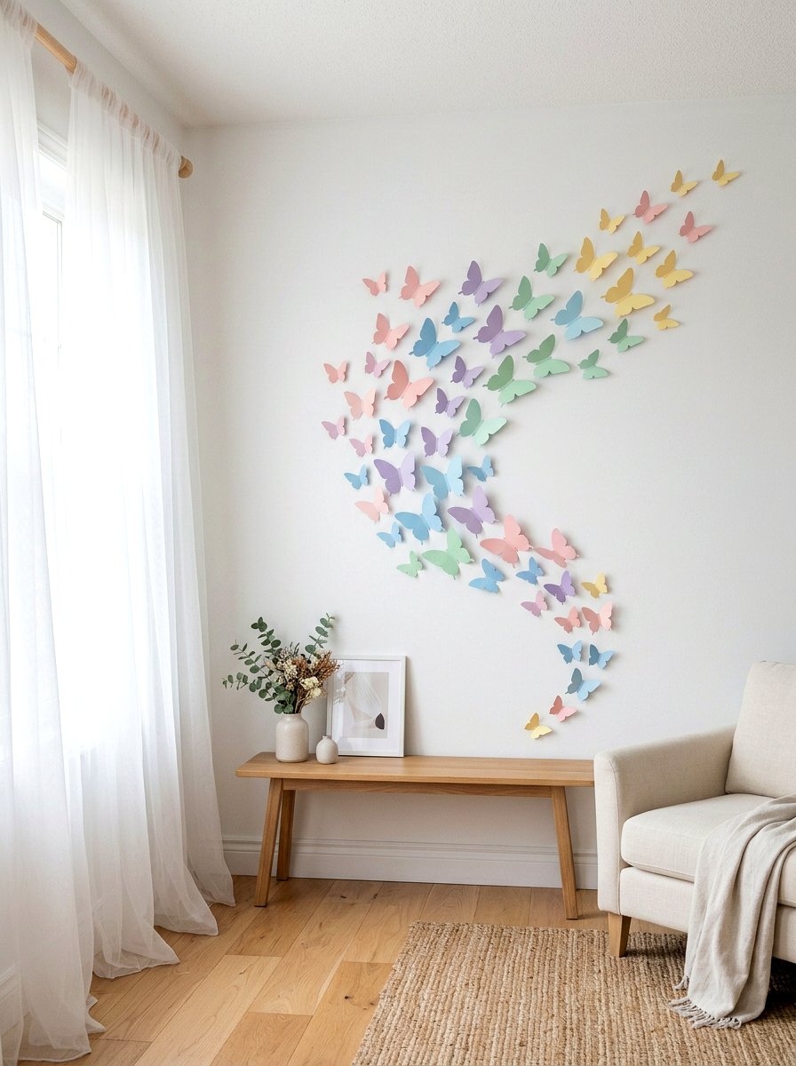 Butterfly Wall Decor - 25 Spring Bridal Shower Decor Ideas