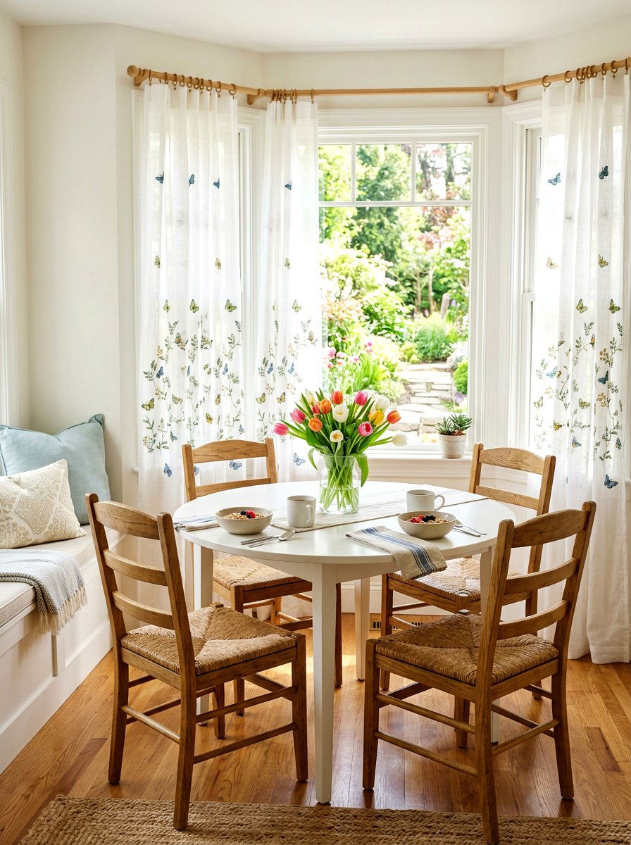 Butterfly Window Curtains - 25 Spring Butterfly Decor Ideas