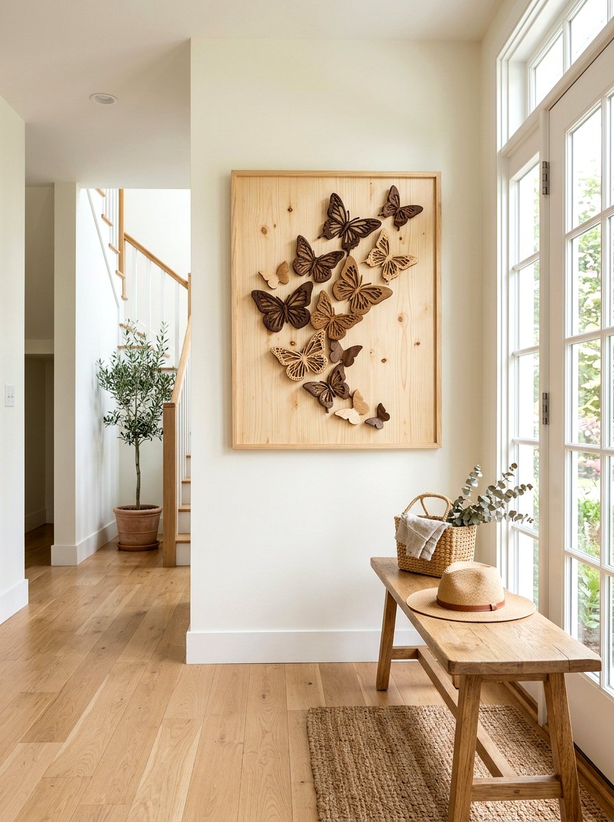 Butterfly Wood Wall Art - 25 Spring Wooden Sign Ideas