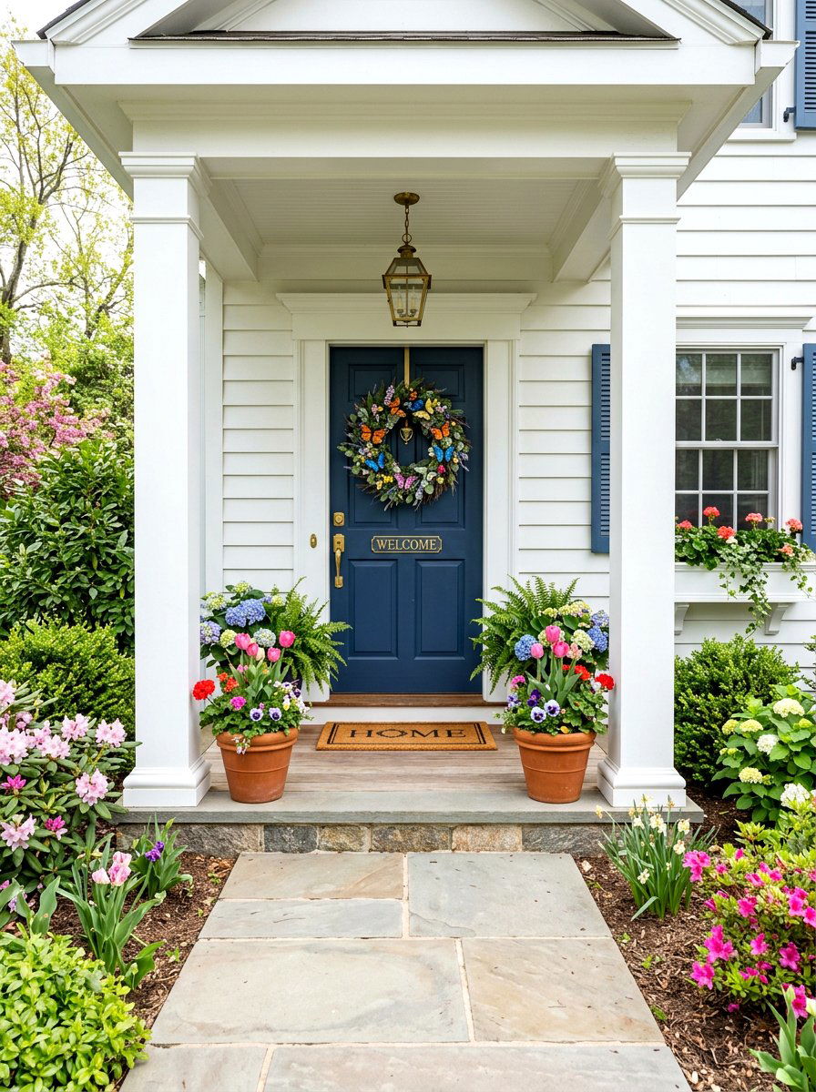 Butterfly Wreath - 25 Spring Butterfly Decor Ideas