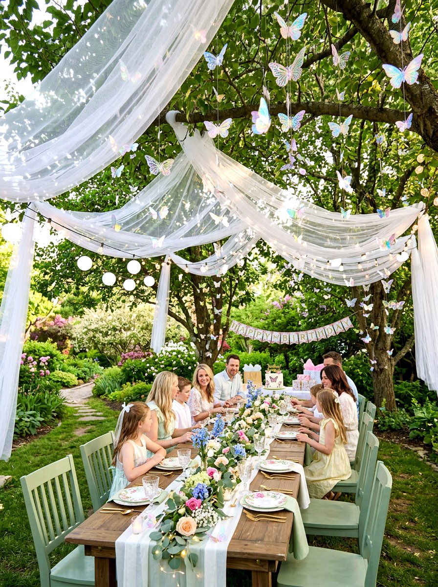 Butterfly birthday theme - 25 Spring Birthday Party Decor Ideas