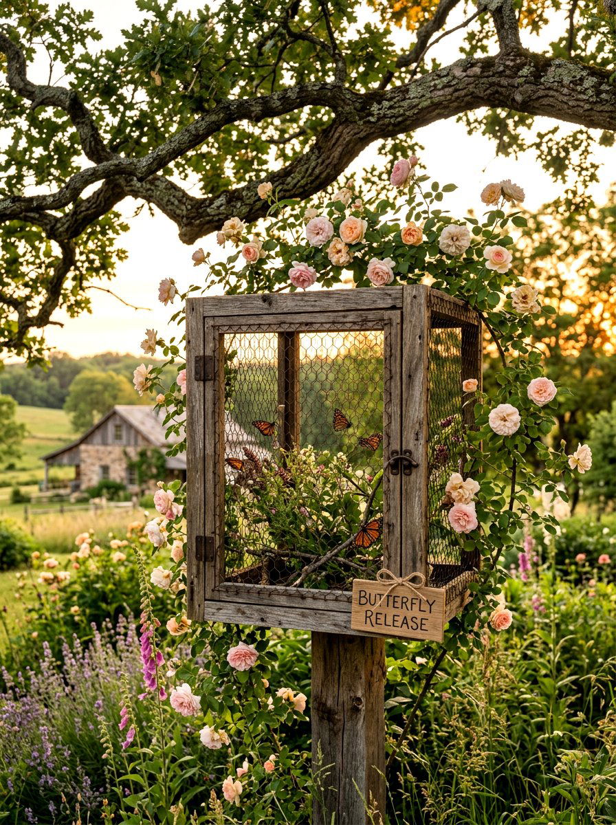 Butterfly release cage - 25 Spring Butterfly Release Ideas