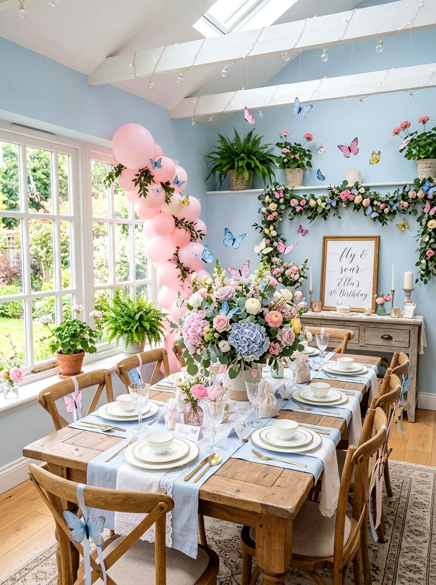 Butterfly themed party decorations - 25 Spring Cocktail Party Decor Ideas