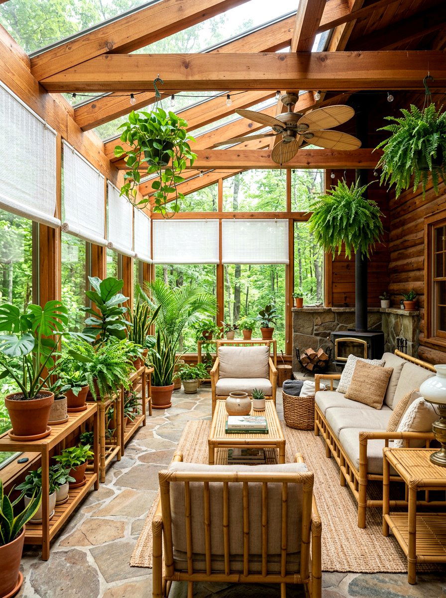 Cabin Sunroom Furniture - 25 Spring Cabin Decor Ideas