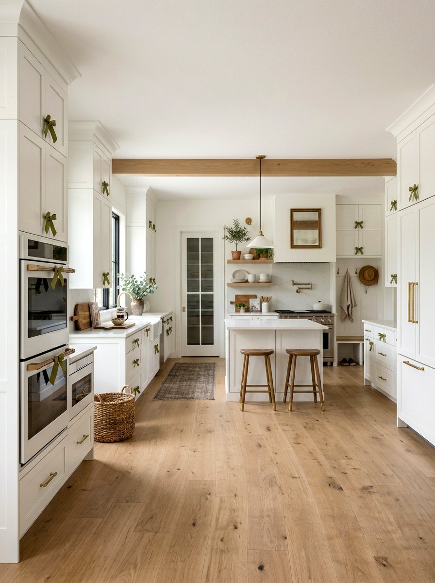 Cabinet Bow - 25 Spring Bow Decor Ideas