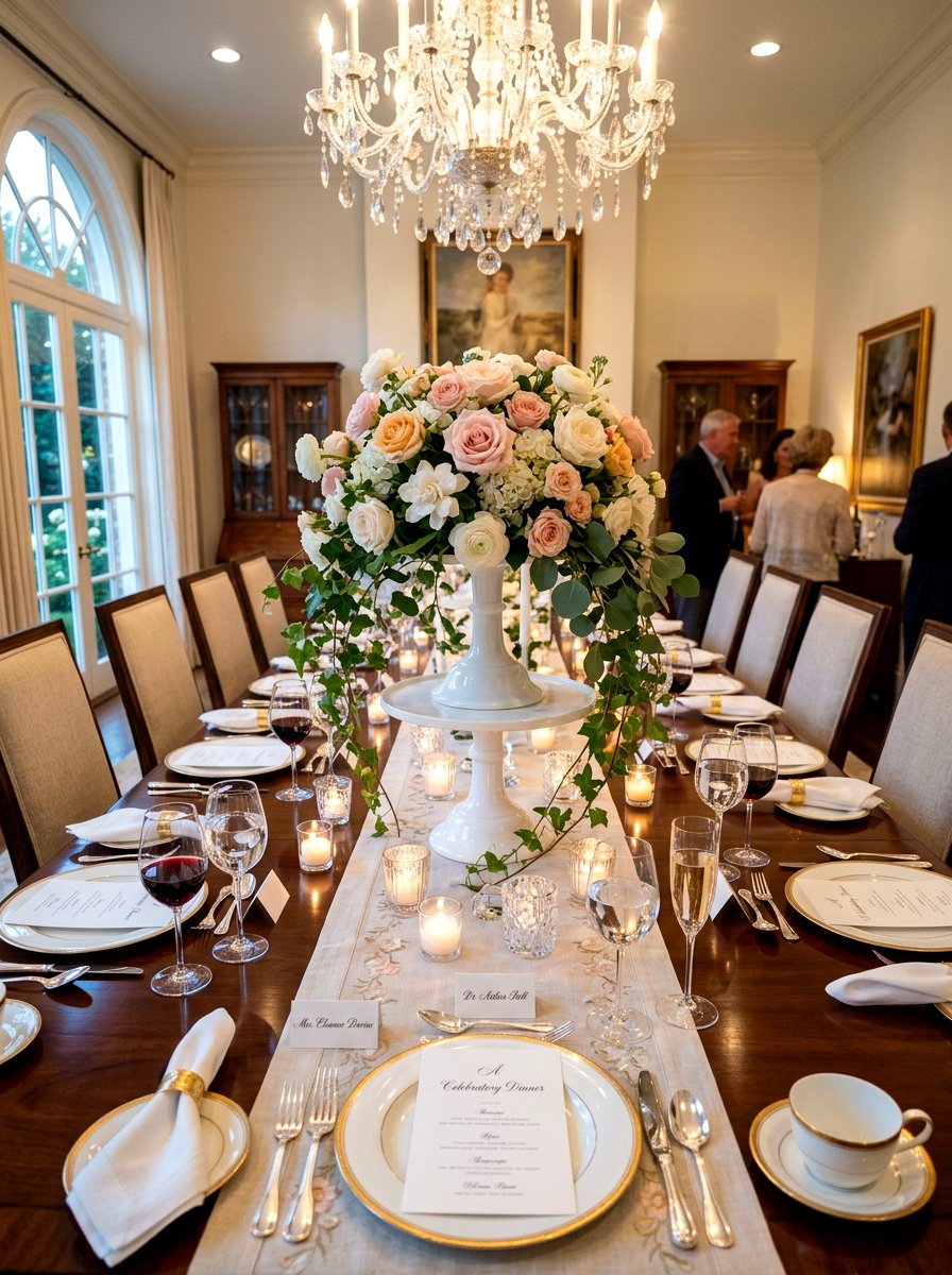 Cake Stand Centerpiece - 25 Spring DIY Flower Arrangement Ideas