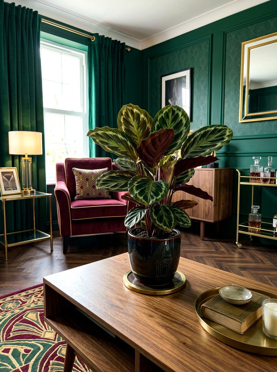 Calathea Medallion - 25 Spring Living Room Plant Ideas