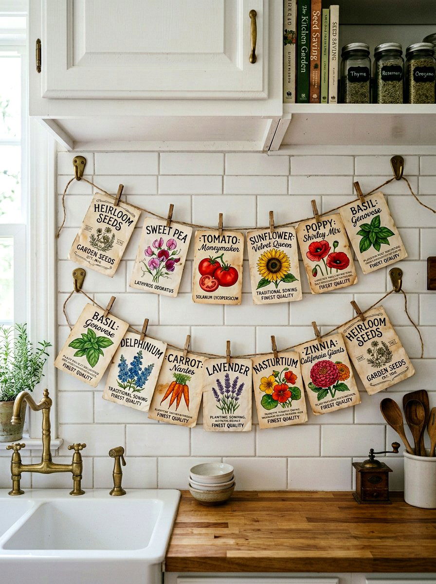 Calligraphy seed packet - 25 Spring Calligraphy Decor Ideas