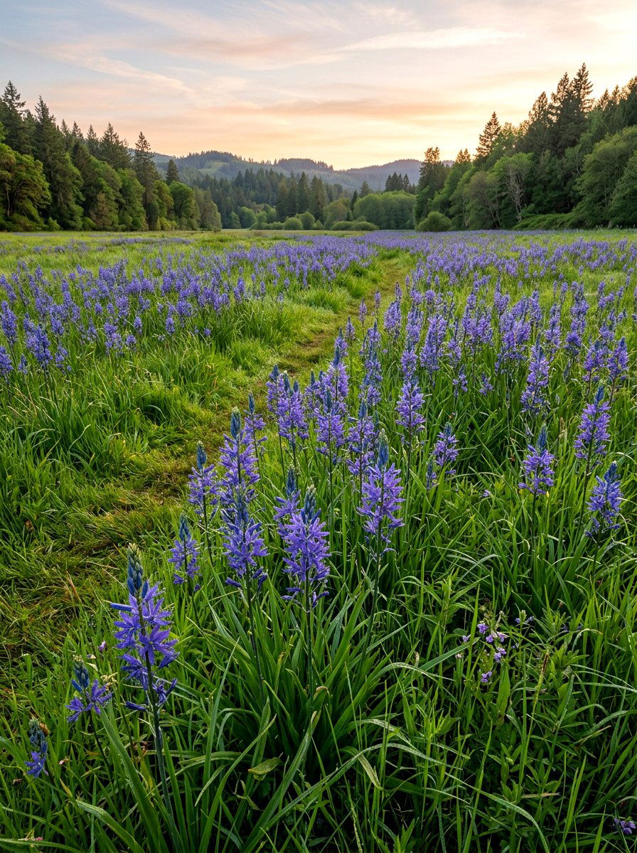 Camassia wildflower meadow - 25 Spring Bulb Garden Ideas