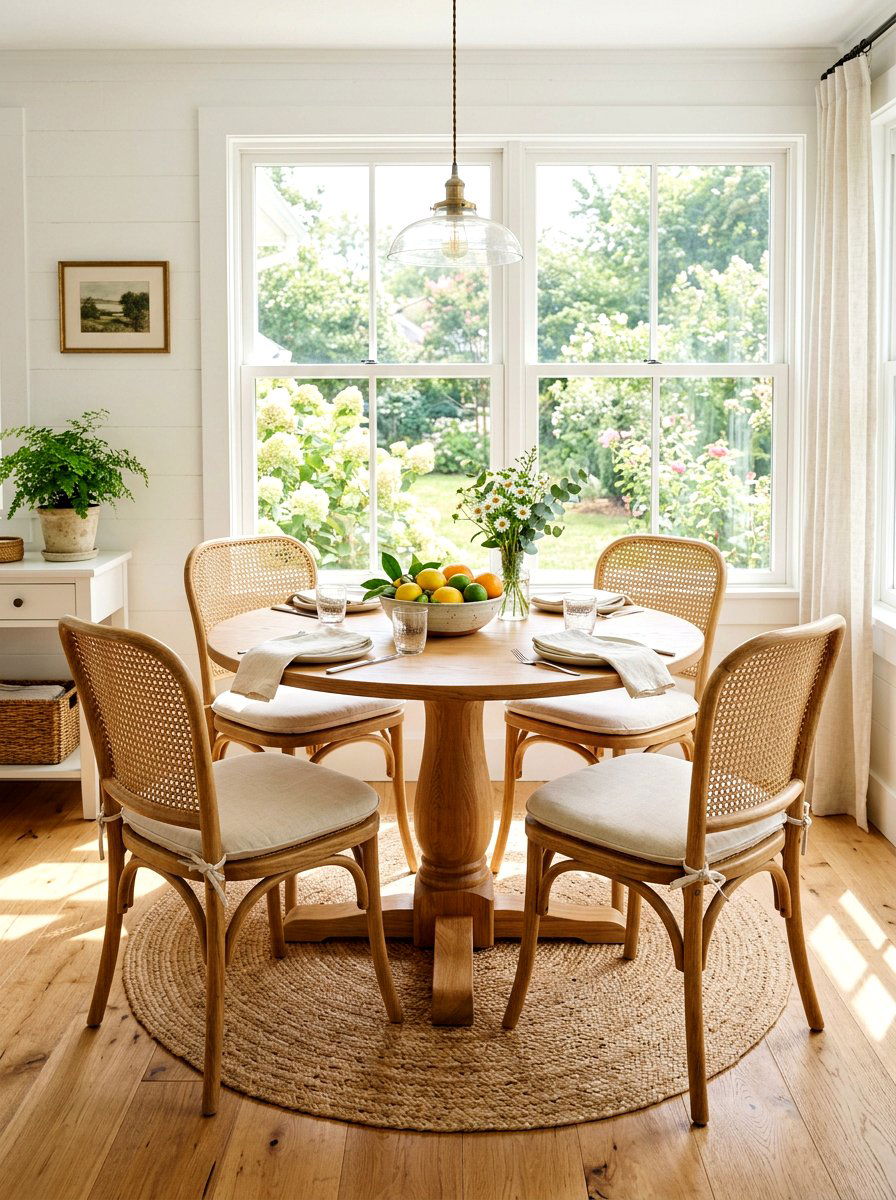 Cane Dining Chair - 25 Spring Woven Decor Ideas