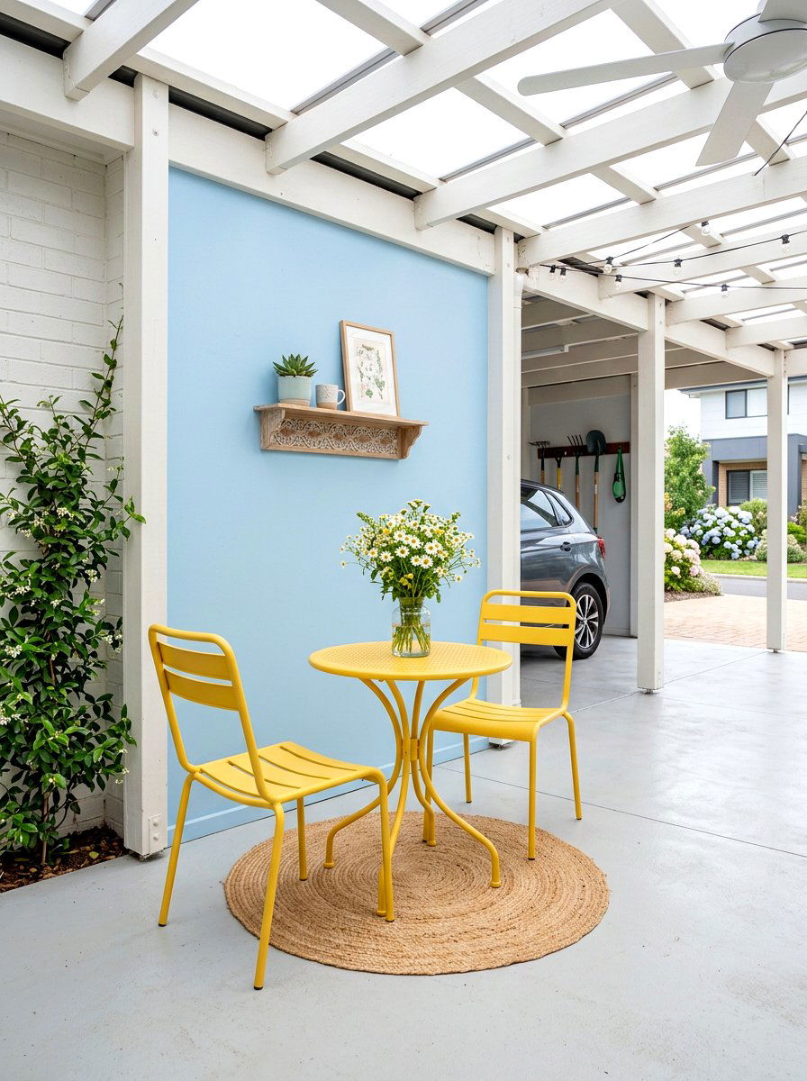 Carport Bistro Set - 25 Spring Carport Decor Ideas