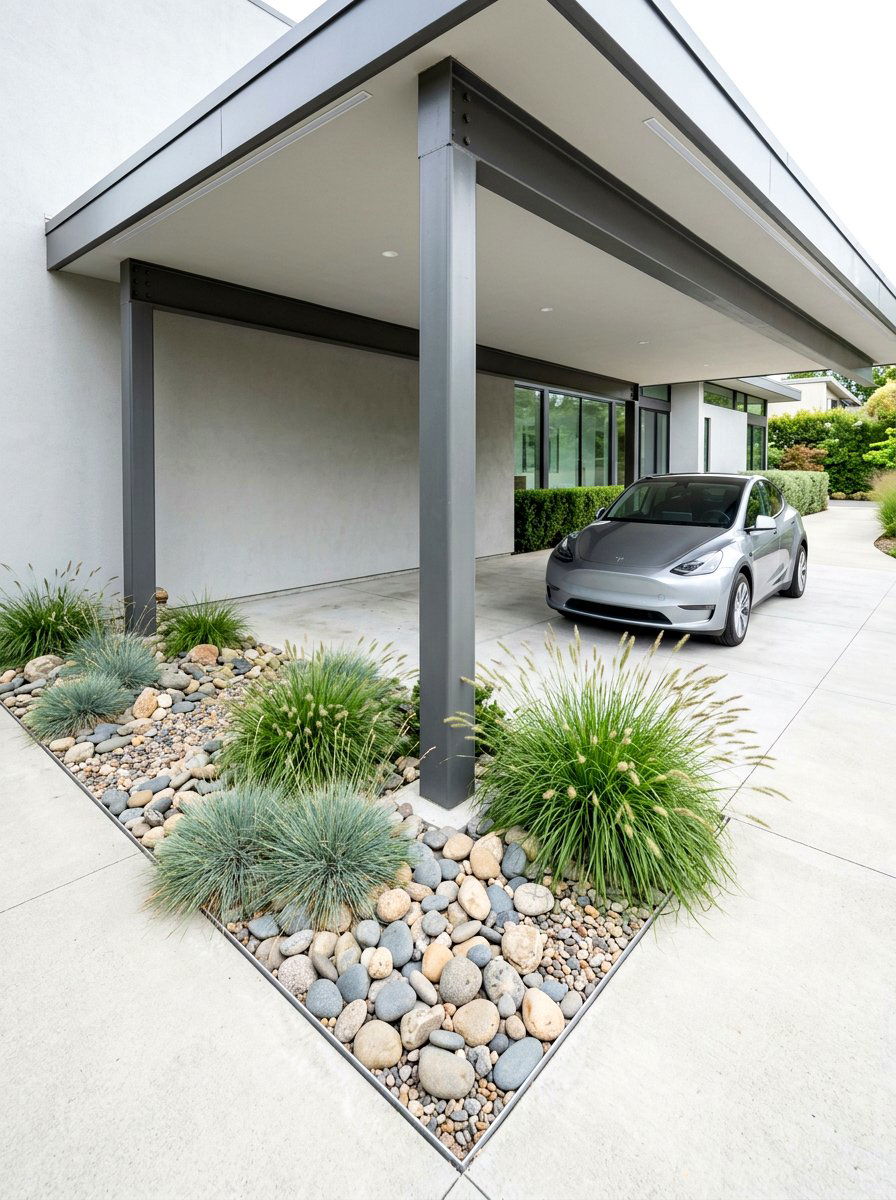 Carport Corner Garden - 25 Spring Carport Decor Ideas