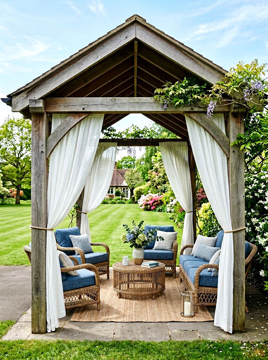 Carport Outdoor Curtains - 25 Spring Carport Decor Ideas