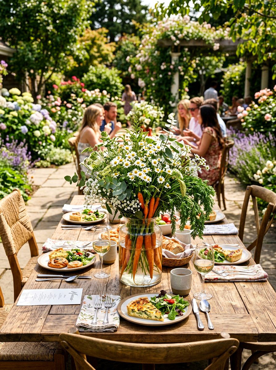 Carrot Flower Arrangement - 25 Spring DIY Centerpiece Ideas