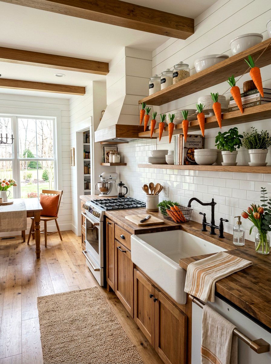 Carrot Paper Decoration - 25 Spring Paper Garland Ideas