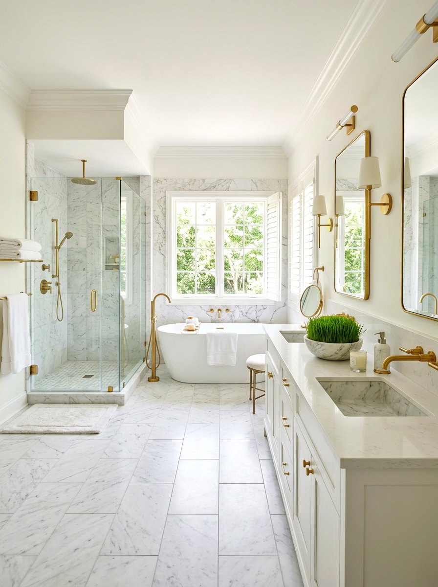 Cat Grass In Marble Vessel - 25 Spring Cat Grass Decor Ideas