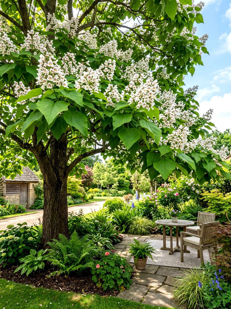 Catalpa Tree - 25 Spring Flowering Tree Ideas