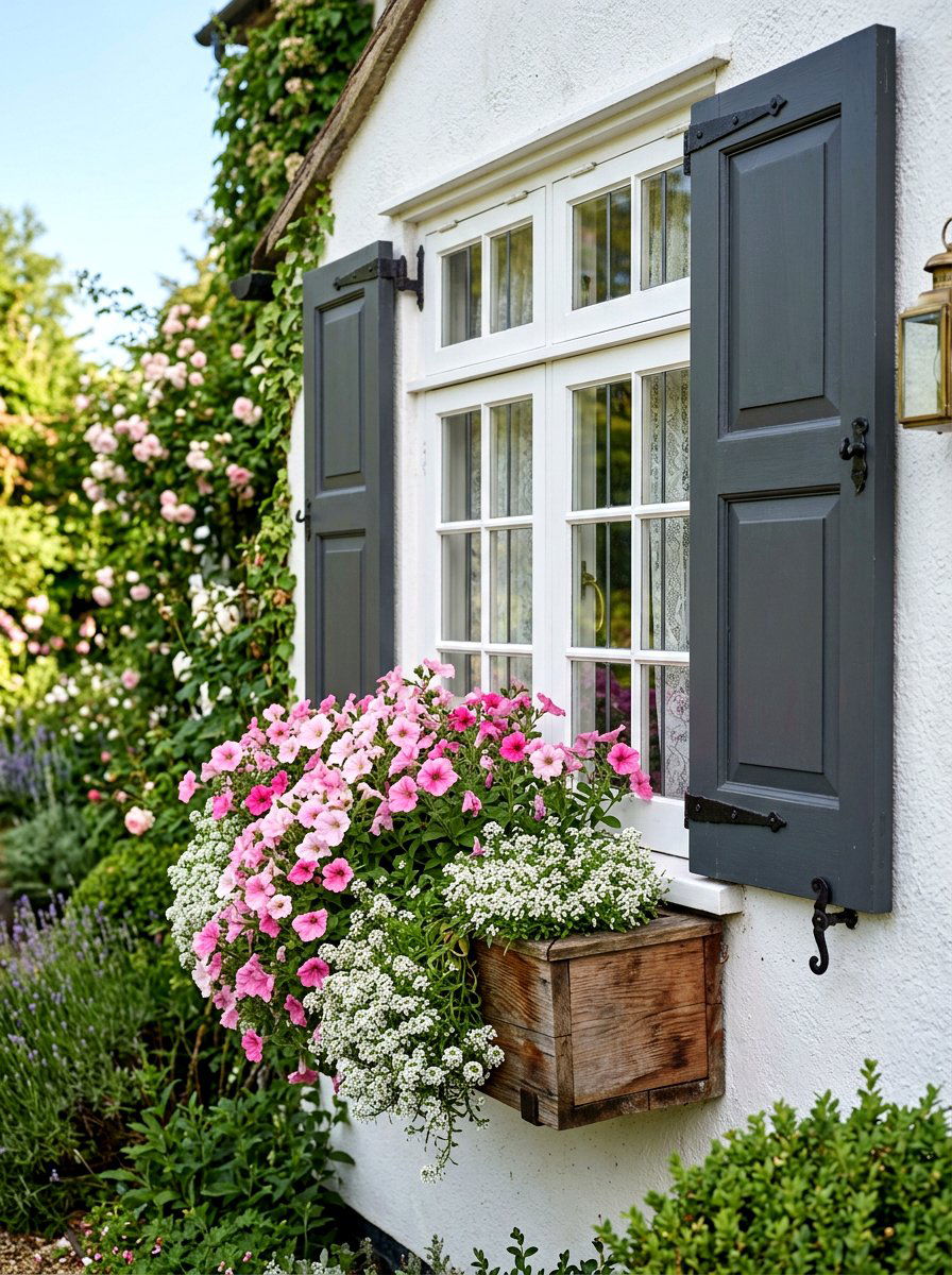 Cedar Window Box - 25 Spring DIY Planter Ideas