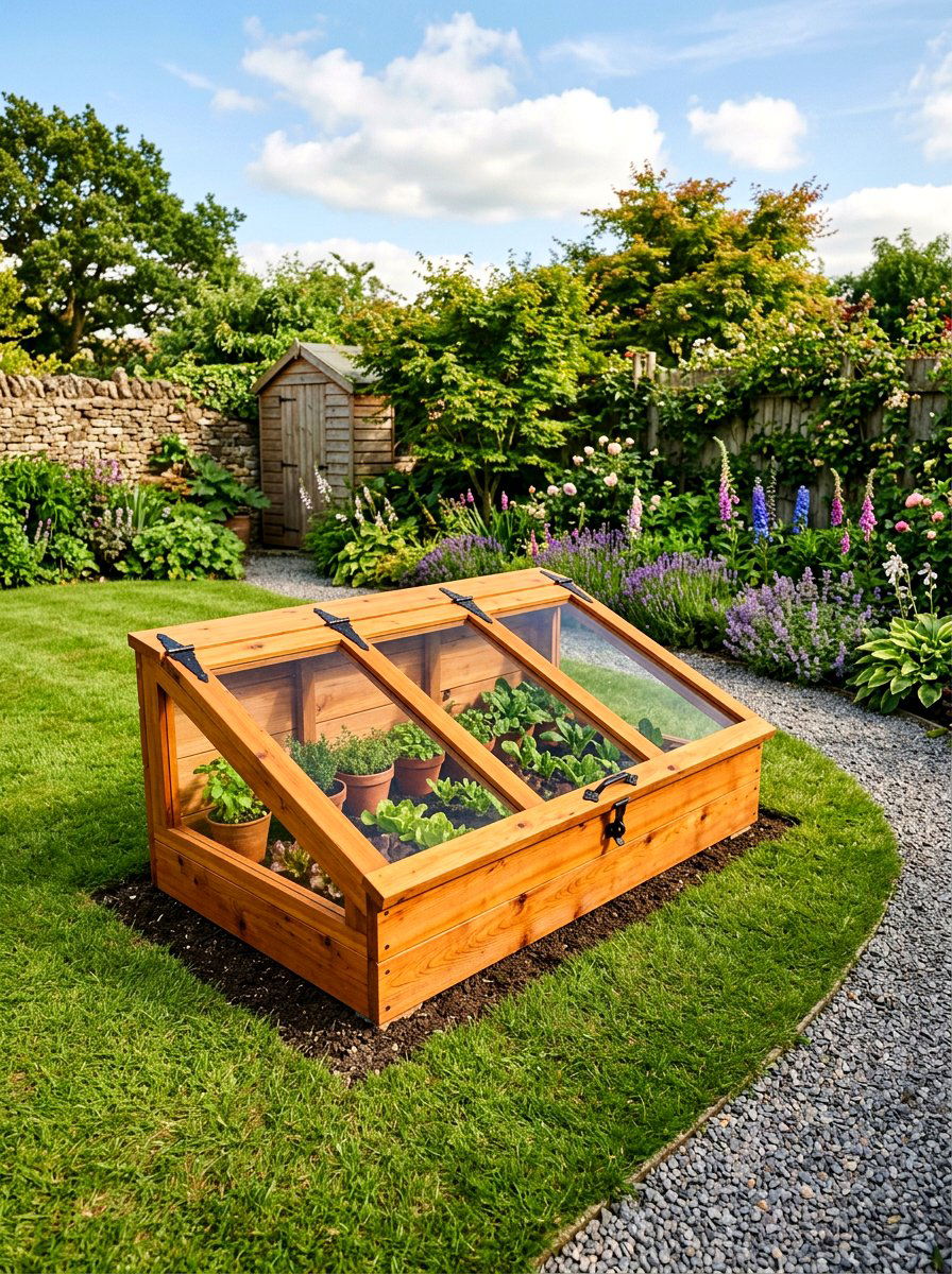 Cedar Wood Cold Frame - 25 Spring Cold Frame Decor Ideas