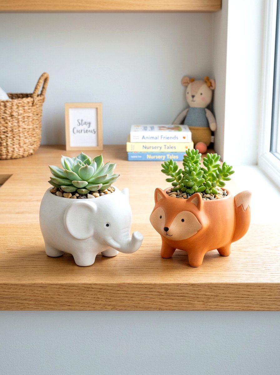 Ceramic Animal Succulent Pot - 25 Spring Succulent Planter Ideas