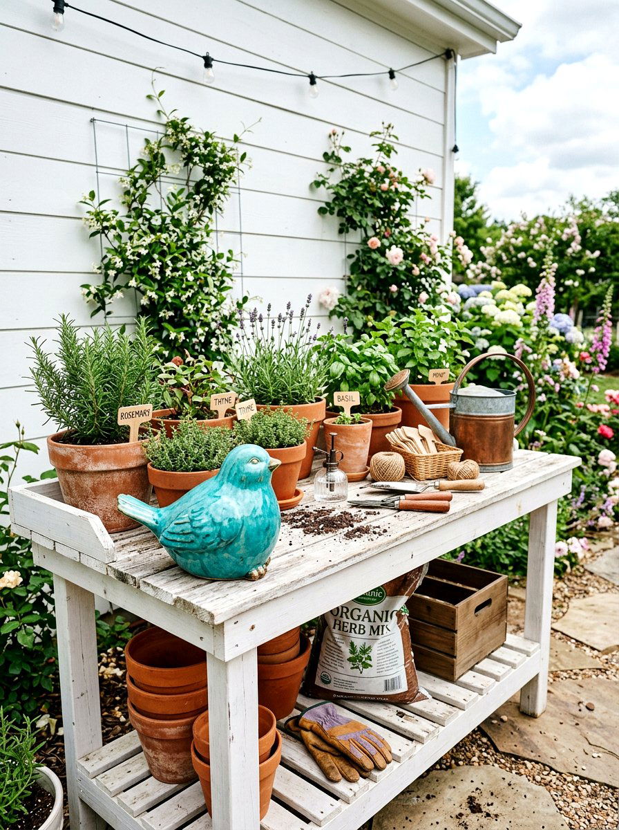 Ceramic Bird Sculpture - 25 Spring Garden Animal Decor Ideas