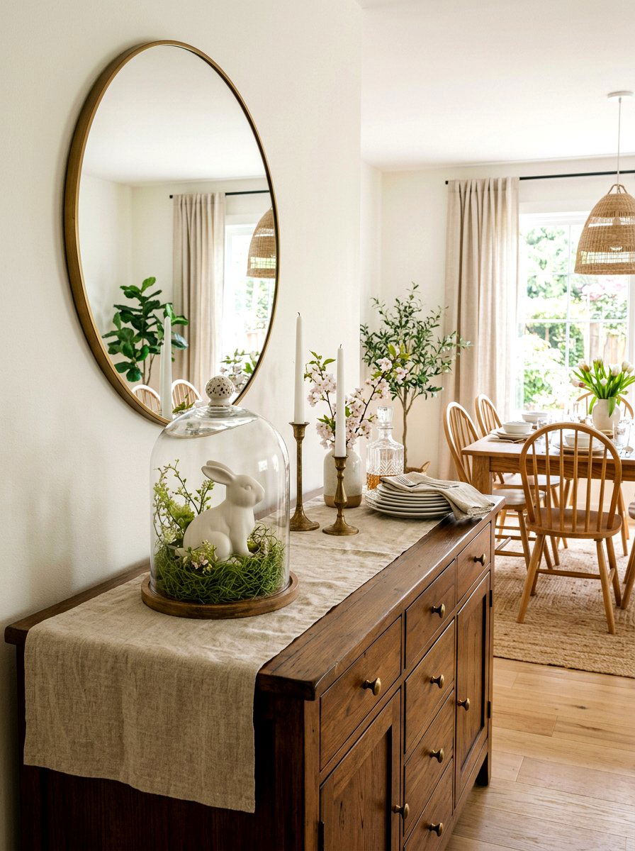 Ceramic Bunny Cloche - 25 Spring Cloche Decor Ideas