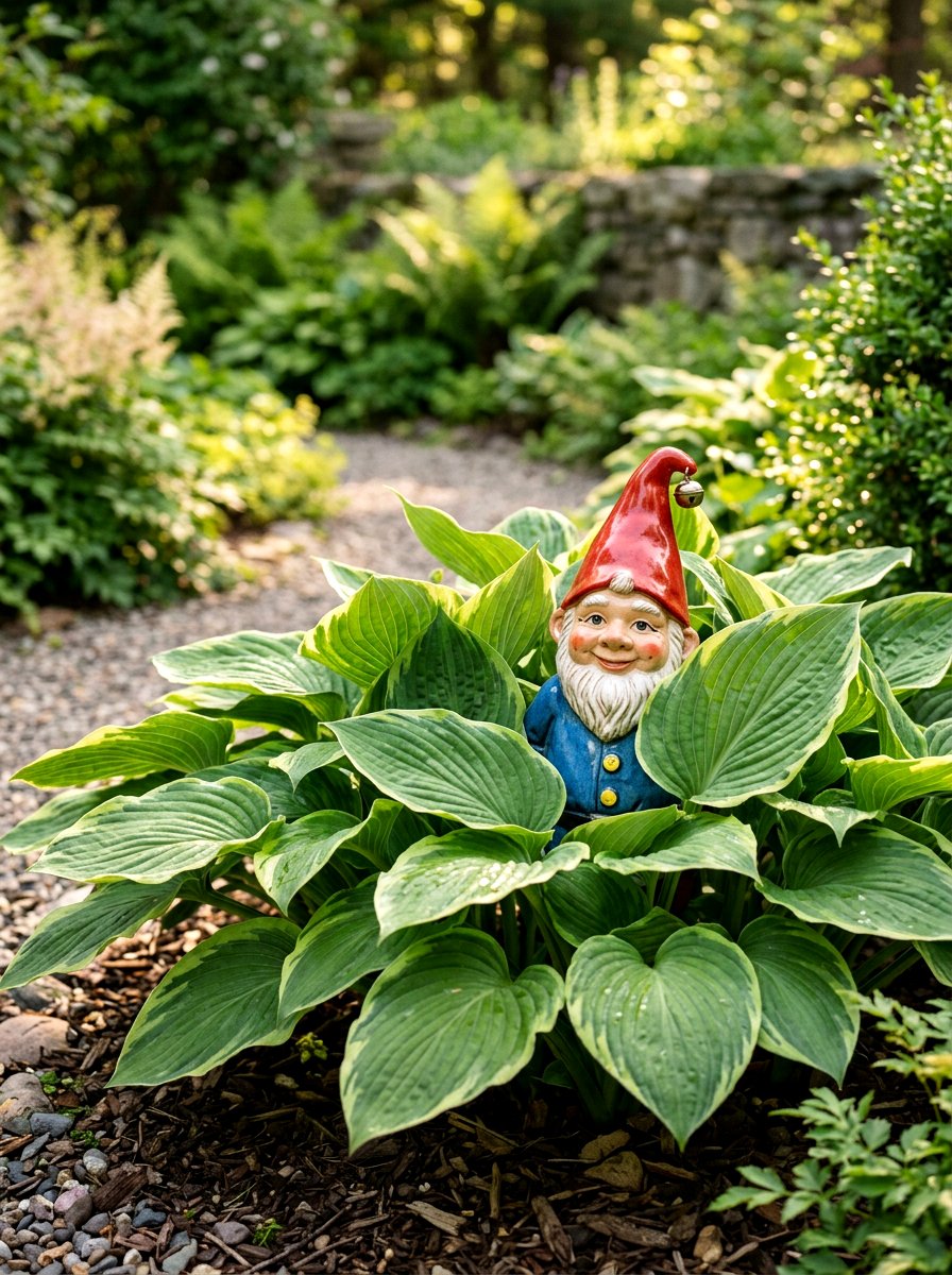 Ceramic Garden Gnome - 25 Spring Garden Decor Ideas
