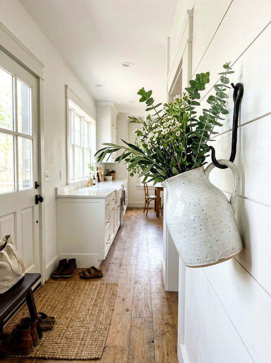 Ceramic Jug - 25 Spring Coat Rack Decor Ideas