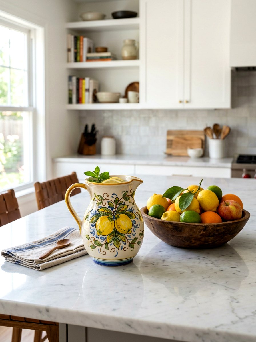 Ceramic Pitcher - 25 Spring Tuscan Decor Ideas