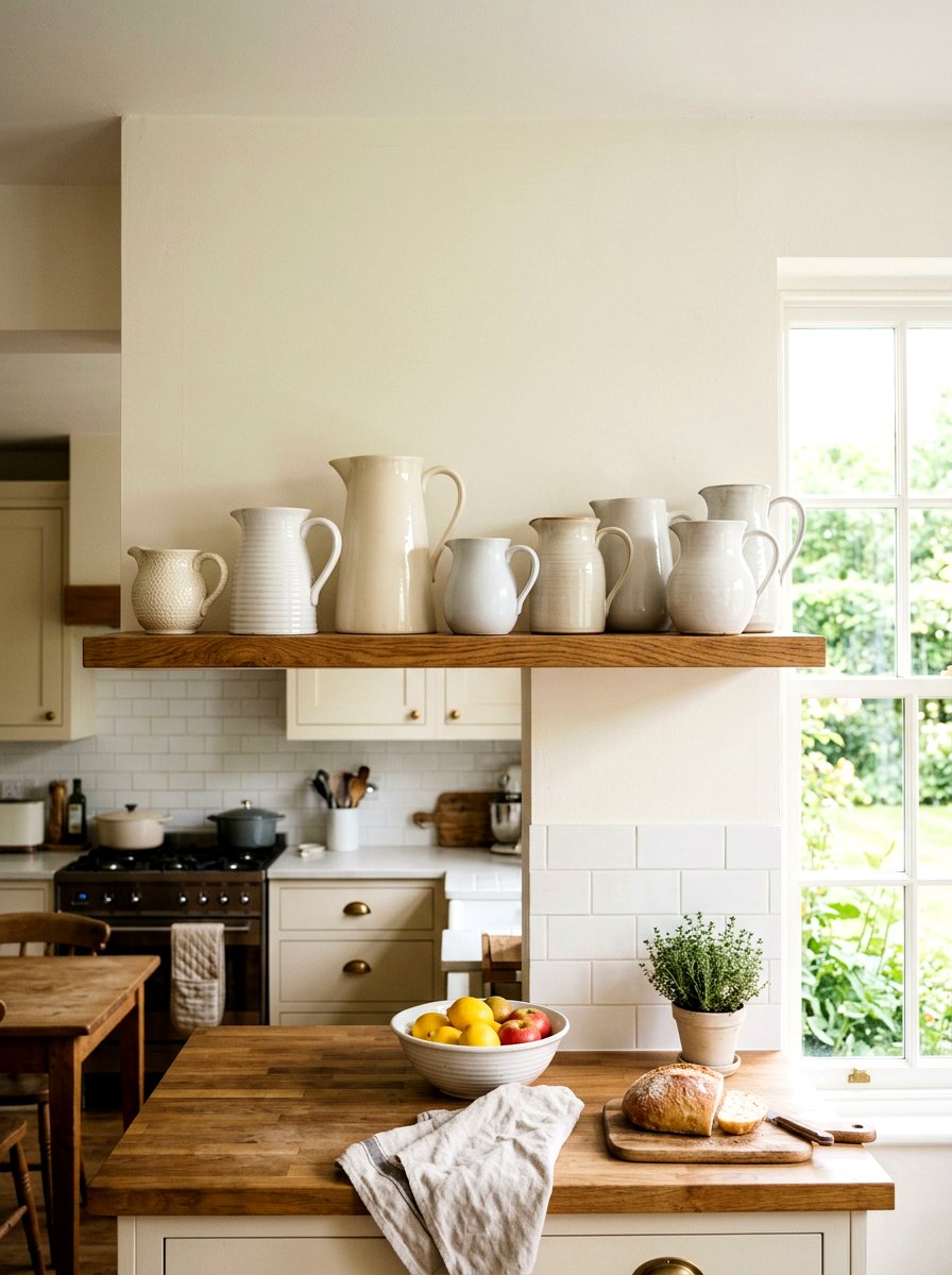 Ceramic Pitcher Kitchen Decor - 25 Spring Kitchen Cabinet Decor Ideas