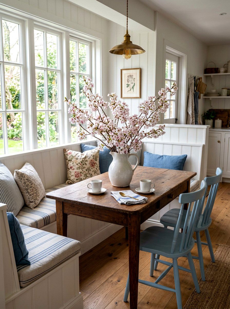 Ceramic Pitcher Vase - 25 Spring Kitchen Table Decor Ideas