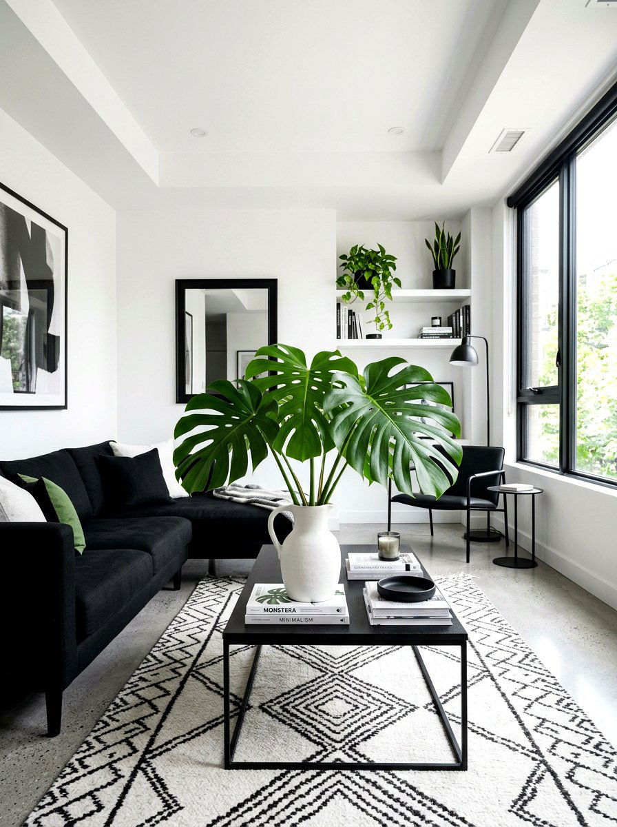 Ceramic Pitcher With Greenery - 25 Spring Living Centerpiece Ideas