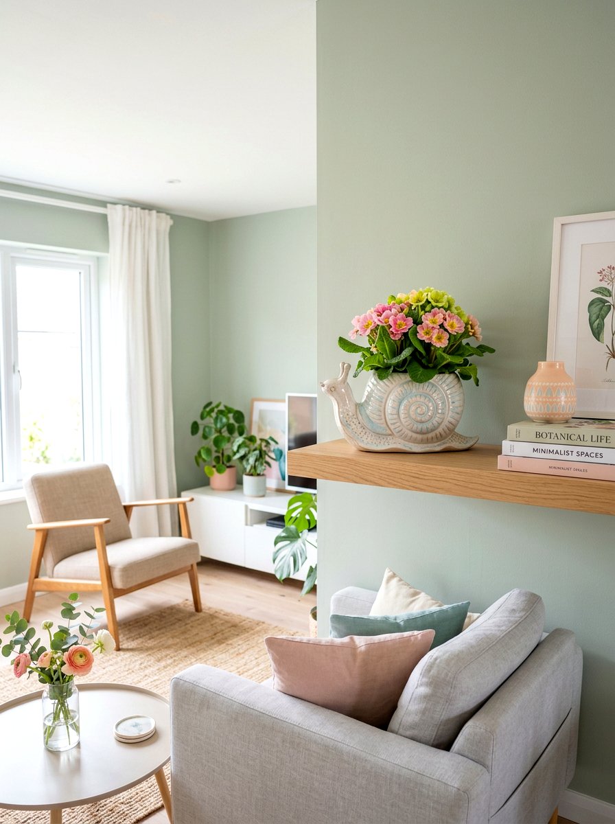 Ceramic Snail Pot - 25 Spring Snail Planter Ideas