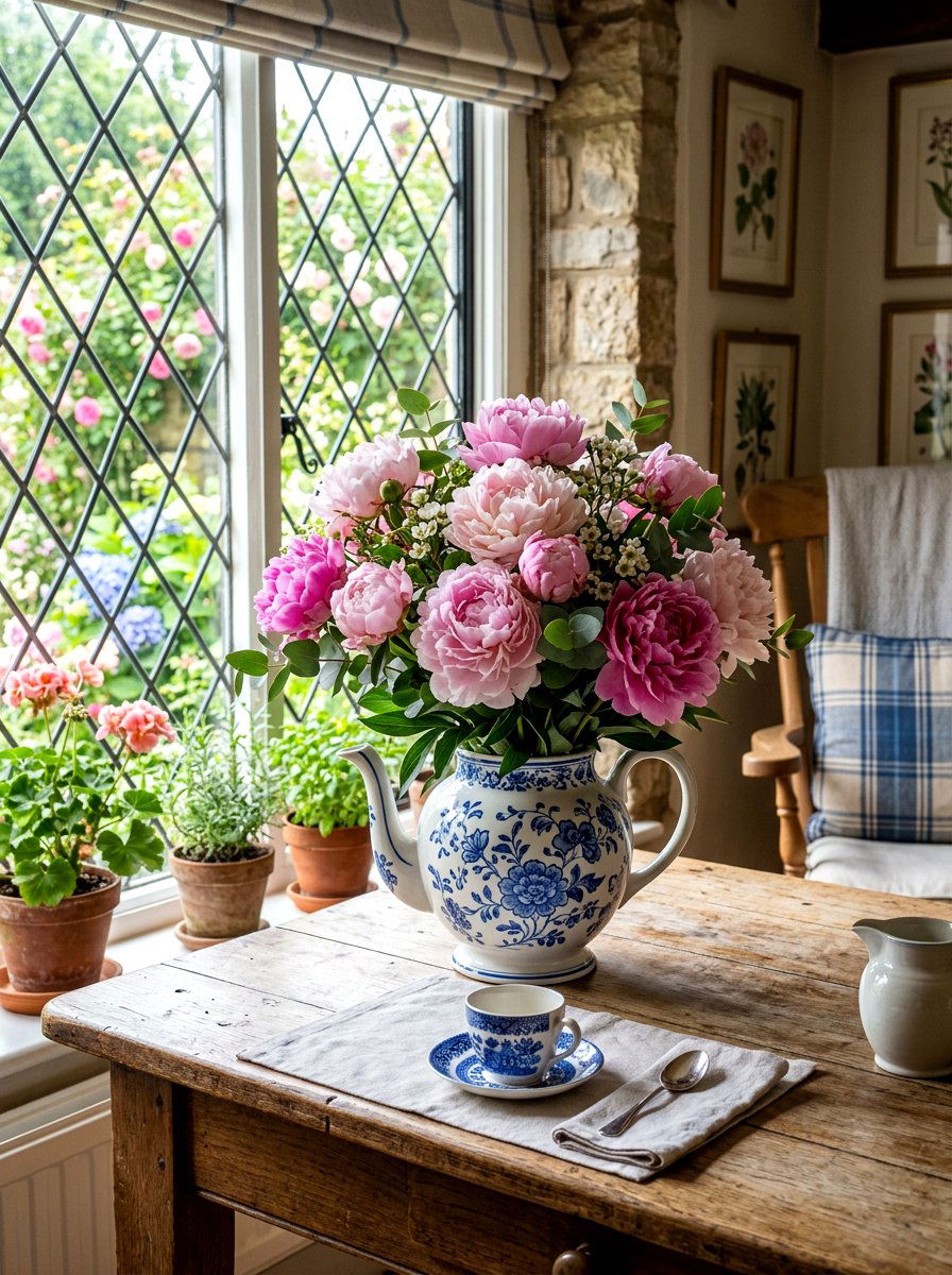 Ceramic Tea Pot - 25 Spring Repurposed Decor Ideas