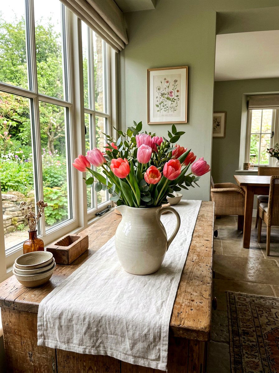 Ceramic Water Pitcher - 25 Spring Thrift Flip Decor Ideas