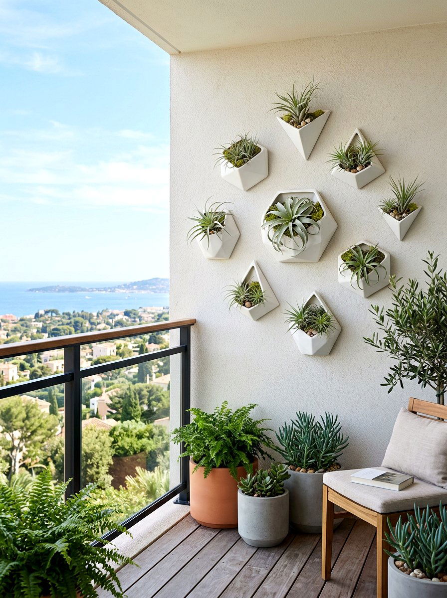 Ceramic wall pockets - 25 Spring Balcony Wall Decor Ideas