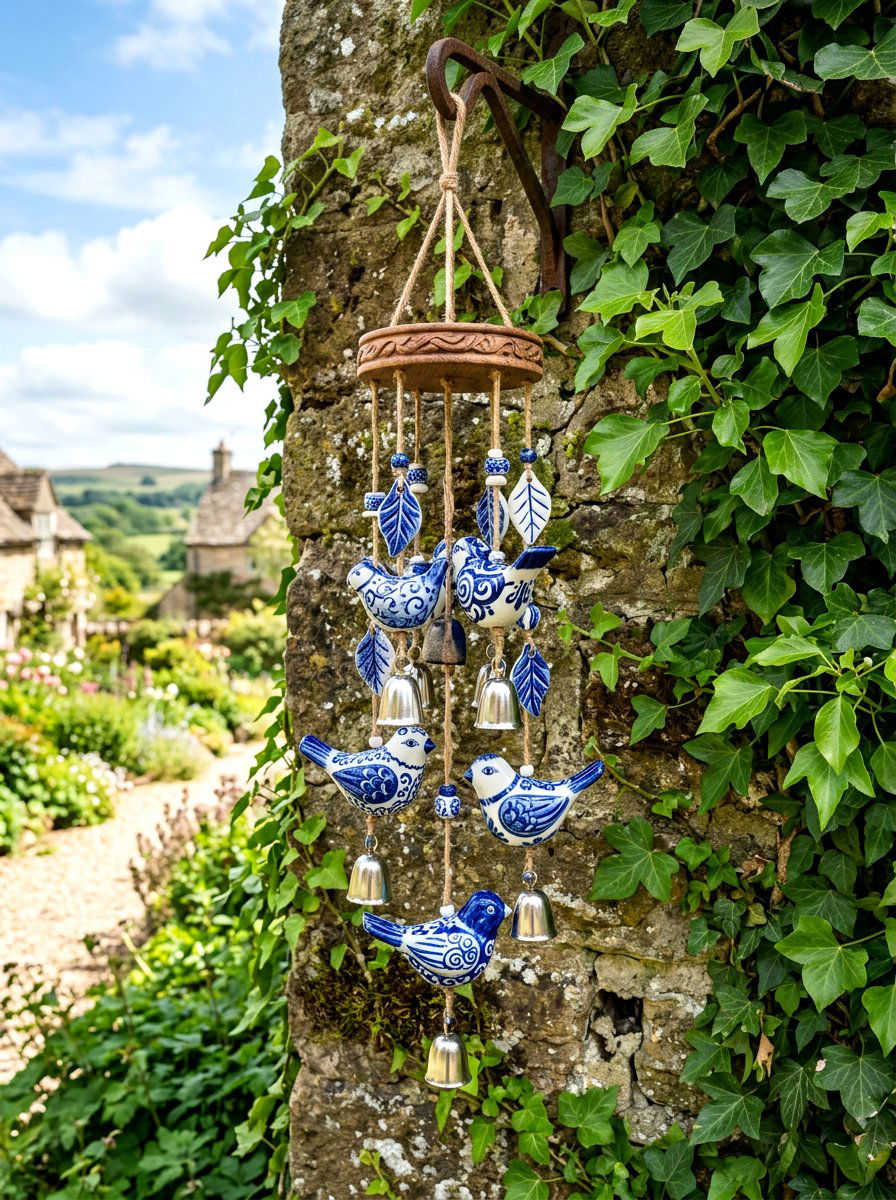 Ceramic wind chime - 25 Spring DIY Wind Chime Ideas