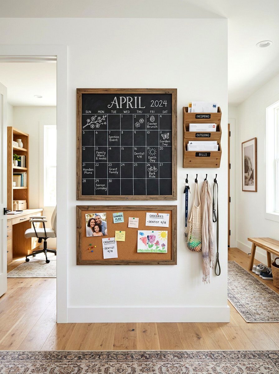 Chalkboard Calendar With Spring Events - 25 Spring Chalkboard Lettering Ideas