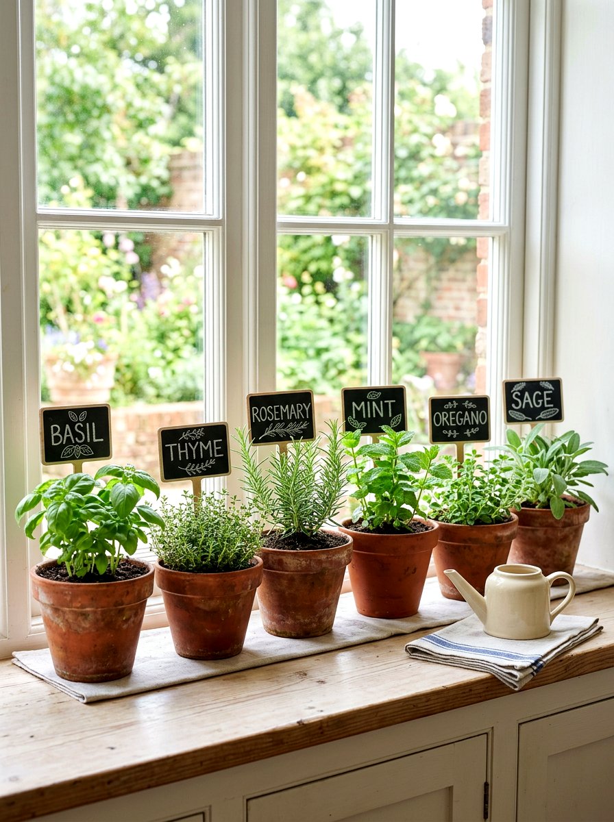 Chalkboard Garden Stakes - 25 Spring Dollar Store Decor Ideas